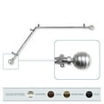 thumbnail image 1 of InStyleDesign  Piper Corner Window Curtain Rod 13/16 inch dia. satin nickel each side 120-170 inches Satin, Nickel Finish, Silver Finish, 1 of 5