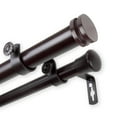 thumbnail image 1 of InStyleDesign  Pita 1 inch Diameter Adjustable Double Curtain Rod Mahogany 120 to 170 inches Mahogany Finish, 1 of 5