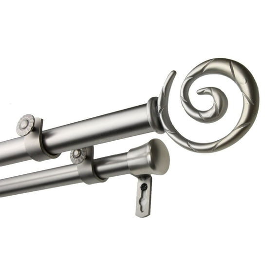 InStyleDesign Radial Adjustable Double Curtain Rod