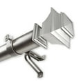 thumbnail image 1 of InStyleDesign  Schubert 1.5" Custom Cut Length Curtain Rod satin nickel 14ft Silver Finish, 1 of 4