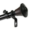 thumbnail image 1 of InStyleDesign  Sheridan 1 inch Diameter Adjustable Curtain Rod Black 48 to 84 inches N/A, 1 of 4