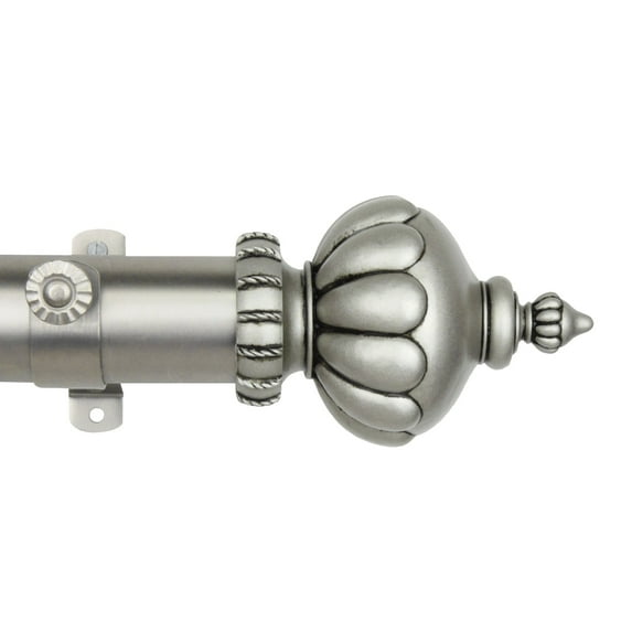 InStyleDesign Stately 1.5" Custom Cut Length Curtain Rod (up to 16')