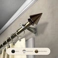 thumbnail image 1 of InStyleDesign  Summit Adjustable Curtain Rod Antique Brass 18 to 28 inches Brass Finish, 1 of 4