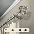 thumbnail image 1 of InStyleDesign  Torison Adjustable Curtain Rod Satin Nickel 66 to 120 inches Silver Finish, 1 of 5