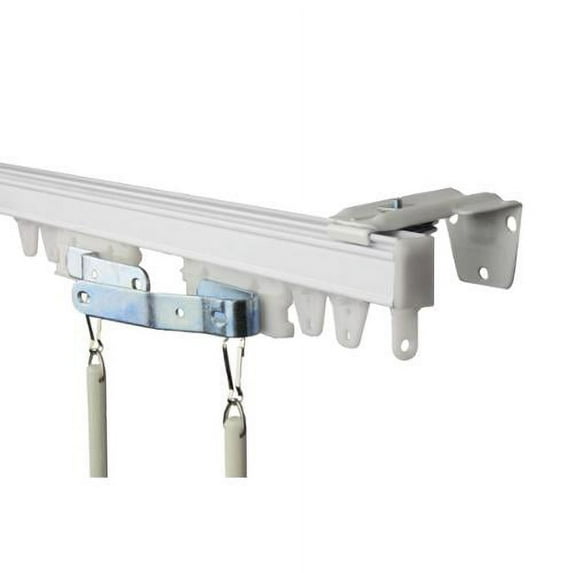 InStyleDesign White Wall or Ceiling Curtain Track/ Room Divider 60 inch (5ft)