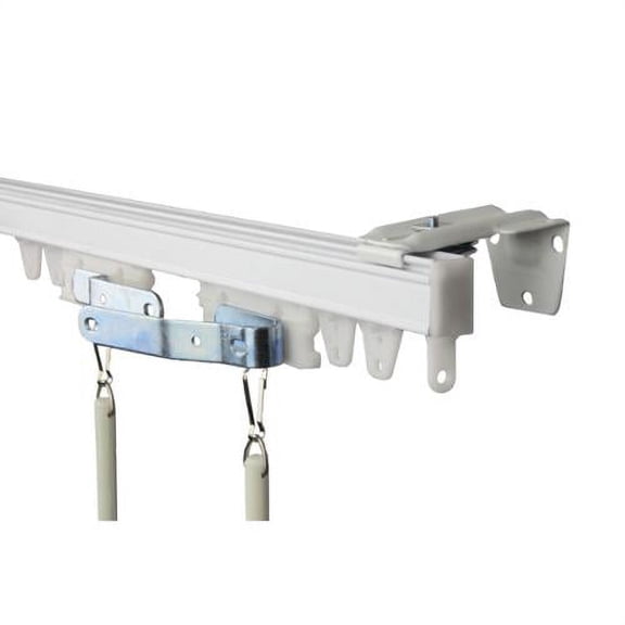 InStyleDesign White Wall or Ceiling Curtain Track/ Room Divider 96 inch (8ft)