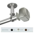 thumbnail image 1 of InStyleDesign  Xavier 1 inch Diameter Ceiling Curtain Rod/ Room Divider satin nickel 120 to 170 inches Silver Finish, 1 of 4