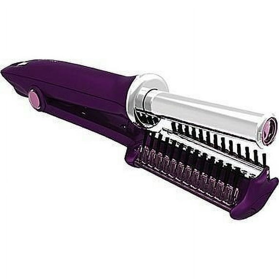Instyler 3/4" Purple Rotating Iron 3 Heat Setting Straightener Curler Curling Tong Tourmaline Ceramic Barrel Wave Machine Salon Professional