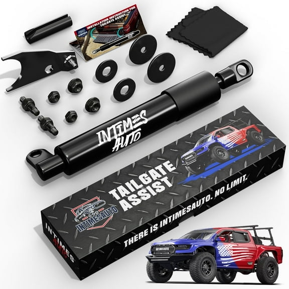 InTimesAuto Truck Tailgate Assist for 1999-2007 Chevy Silverado & GMC Sierra 1500 2500 3500, No-Drill Installation, Smooth Drop Rate for Enhanced Safety and Durability in Off-Road Adventures