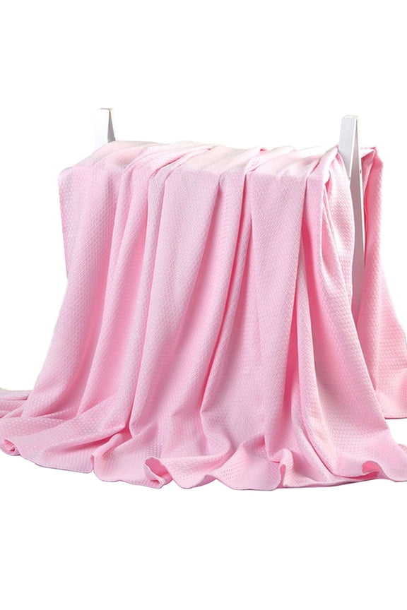 InTrans Bamboo Cooling Pink Bed Blanket, Queen - Ultra Cool Lightweight