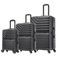 thumbnail image 1 of InUSA AURUM 3-Piece Hardside Luggage Sets with Spinner Wheels, Handle and Trolley, (20"/24"/28"), Black, 1 of 10