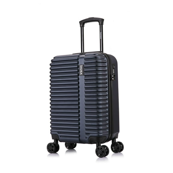 InUSA Ally 20" Hardside Lightweight Luggage with Spinner Wheels, Handle and Trolley, Blue