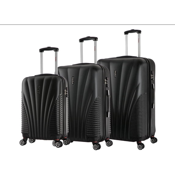 InUSA Chicago 3-Piece 21"/ 25"/ 29" Lightweight Hardside Spinner Set Luggage