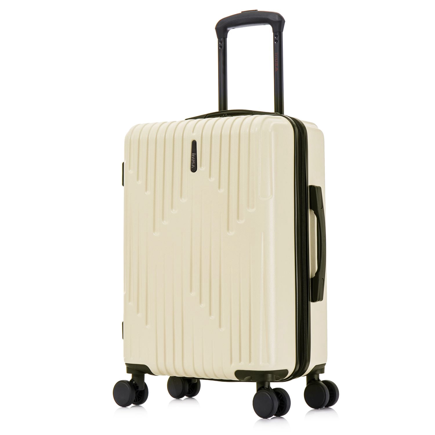 InUSA DRIP 20" Hardside Lightweight Carry On Luggage with Spinner Wheels, Handle and Trolley, Sand