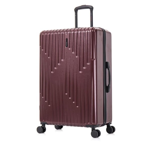 InUSA DRIP 28" Hardside Lightweight Checked Luggage with Spinner Wheels, Handle and Trolley, Wine