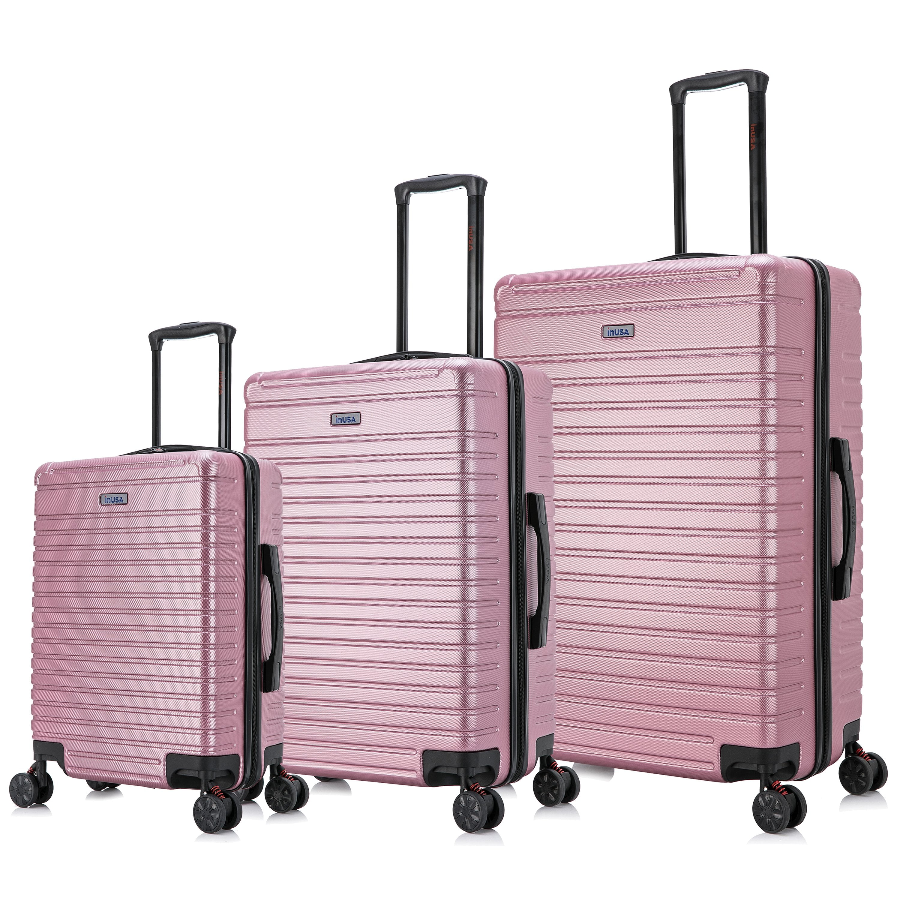 Aoibox 3-Piece Blue Lightweight Hardshell Spinner Luggage Set, (20