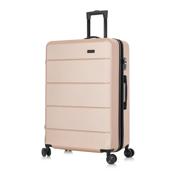 InUSA Elysian 28" Hardside Lightweight Luggage with Spinner Wheels, Handle, and Trolley, Champagne