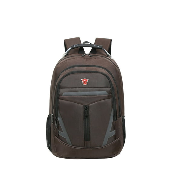 InUSA Eminent Executive Backpack for 15.6-inch Laptop, Multi-Compartment, Spacious Storage Backpacks, Easy Carrying with Reinforced Straps, Brown