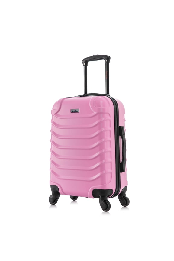 Endurance 20" Hardside Lightweight Luggage with Spinner Wheels, Handle, and Trolley, Pink