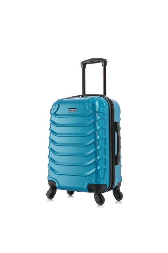 Endurance 20" Hardside Lightweight Luggage with Spinner Wheels, Handle, and Trolley, Teal