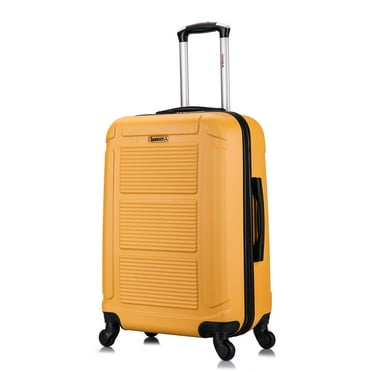 InUSA Pilot 24" Hardside Lightweight Luggage with Spinner Wheels, Handle, and Trolley, Mustard