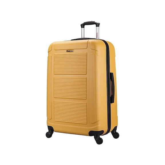 InUSA Pilot Large Plastic 4-Wheel Spinner Luggage, Mustard (IUPIL00L-MUS)