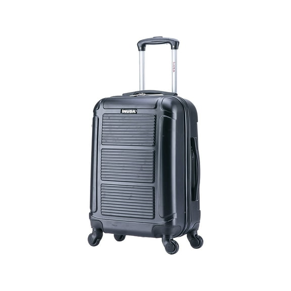 InUSA Pilot Plastic Carry-On Luggage Black (IUPIL00S-COA)