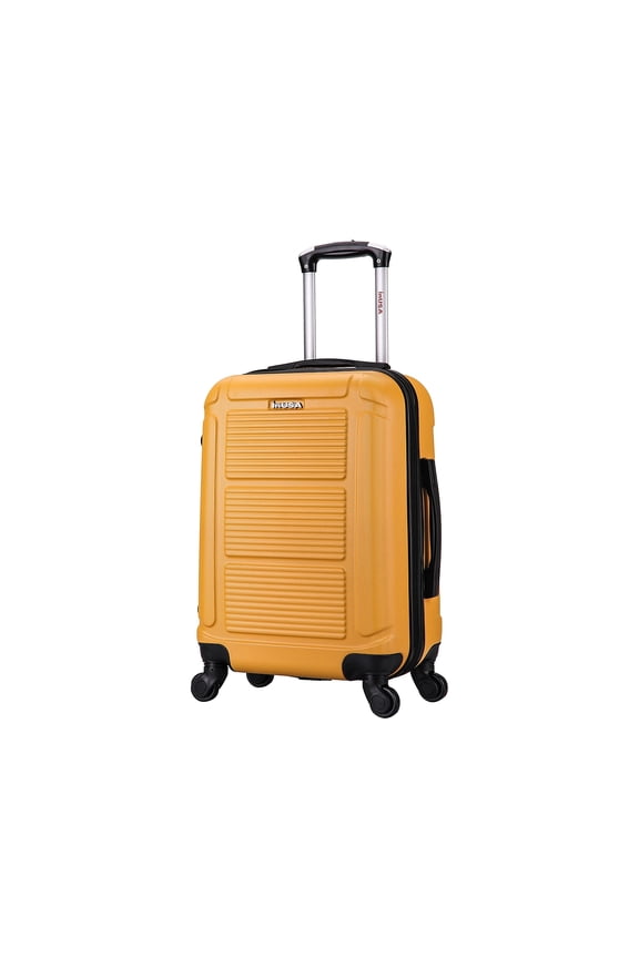 Pilot Plastic Carry-On Luggage Mustard (IUPIL00S-MUS)