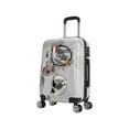 thumbnail image 1 of InUSA Print 20" Hardside Checked Luggage with Spinner Wheels, Handle and Trolley, World, 1 of 13