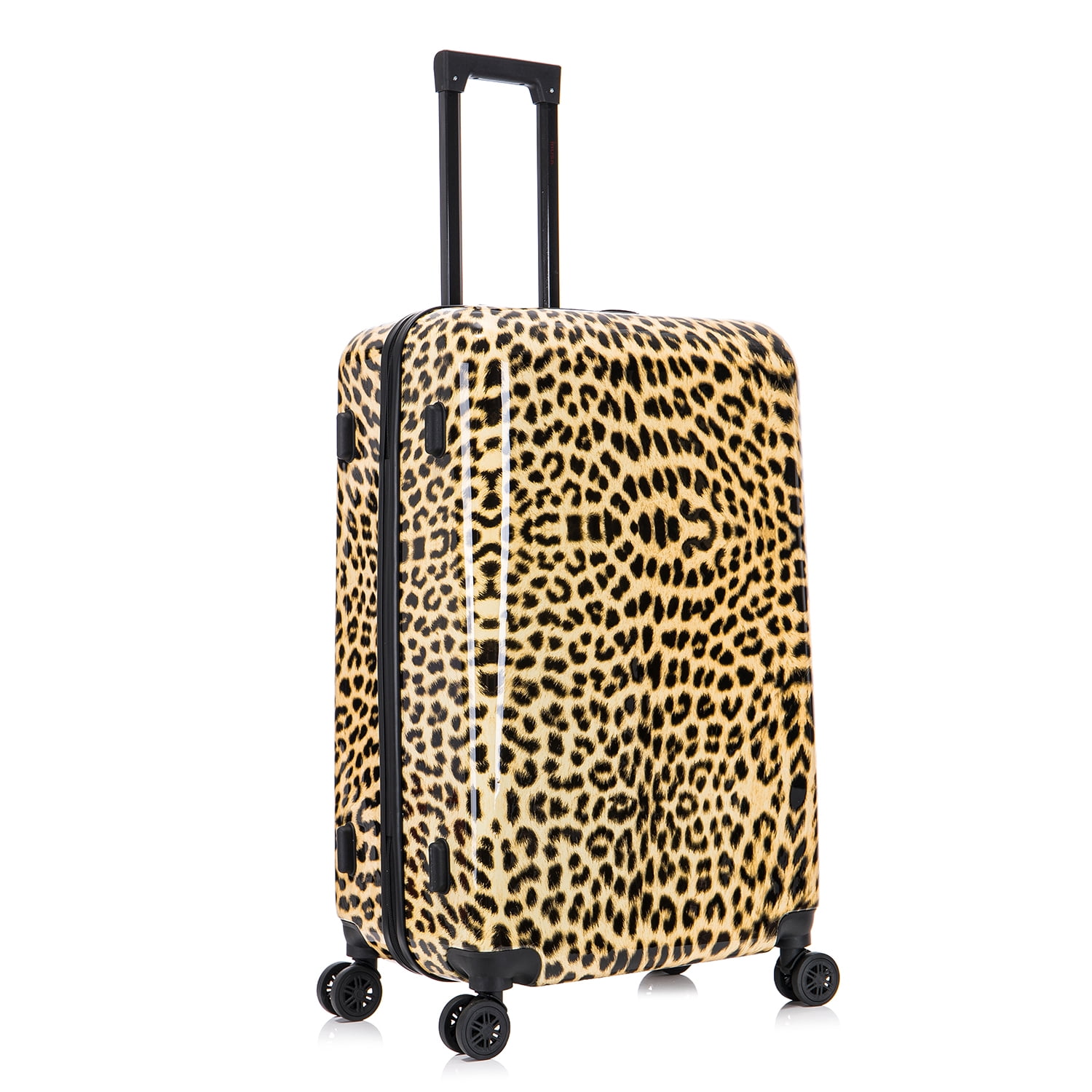InUSA Print 28" Hardside Lightweight Luggage with Spinner Wheels, Handle and Trolley, Cheetah