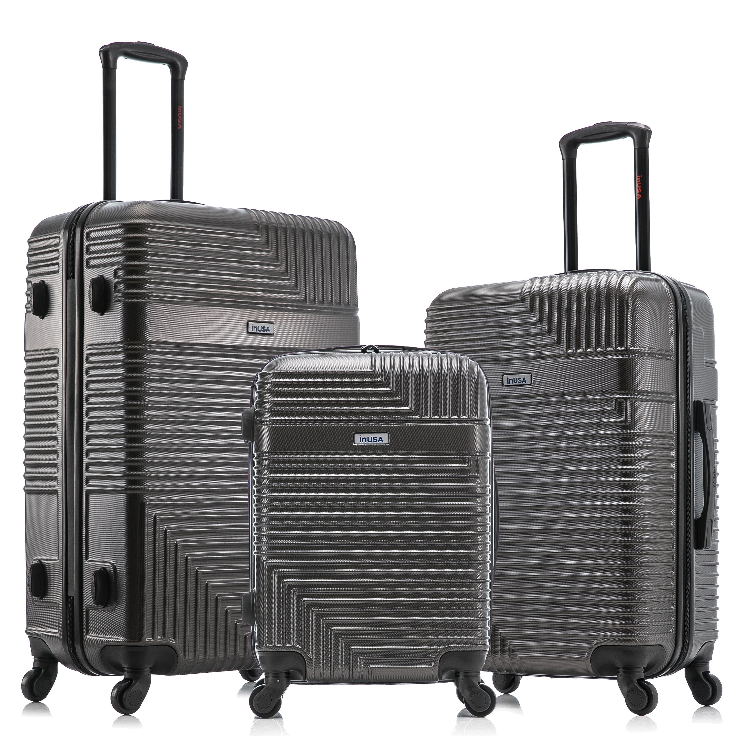 InUSA Resilience Lightweight Hardside Spinner 3 Piece Luggage set 20