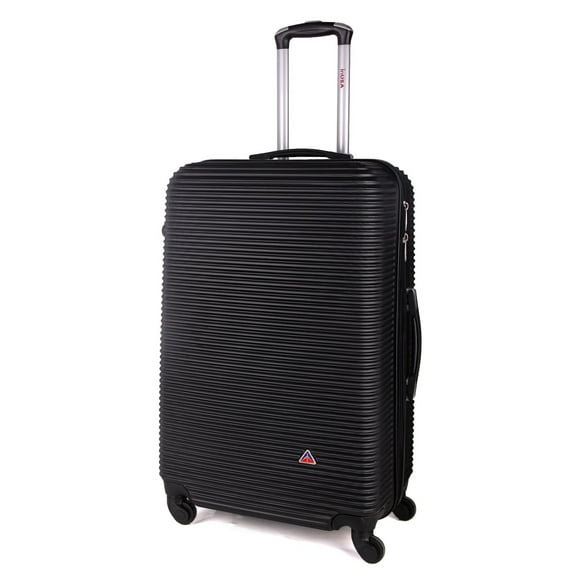 InUSA Royal 24" Hardside Lightweight Luggage with Spinner Wheels, Handle, and Trolley, Black