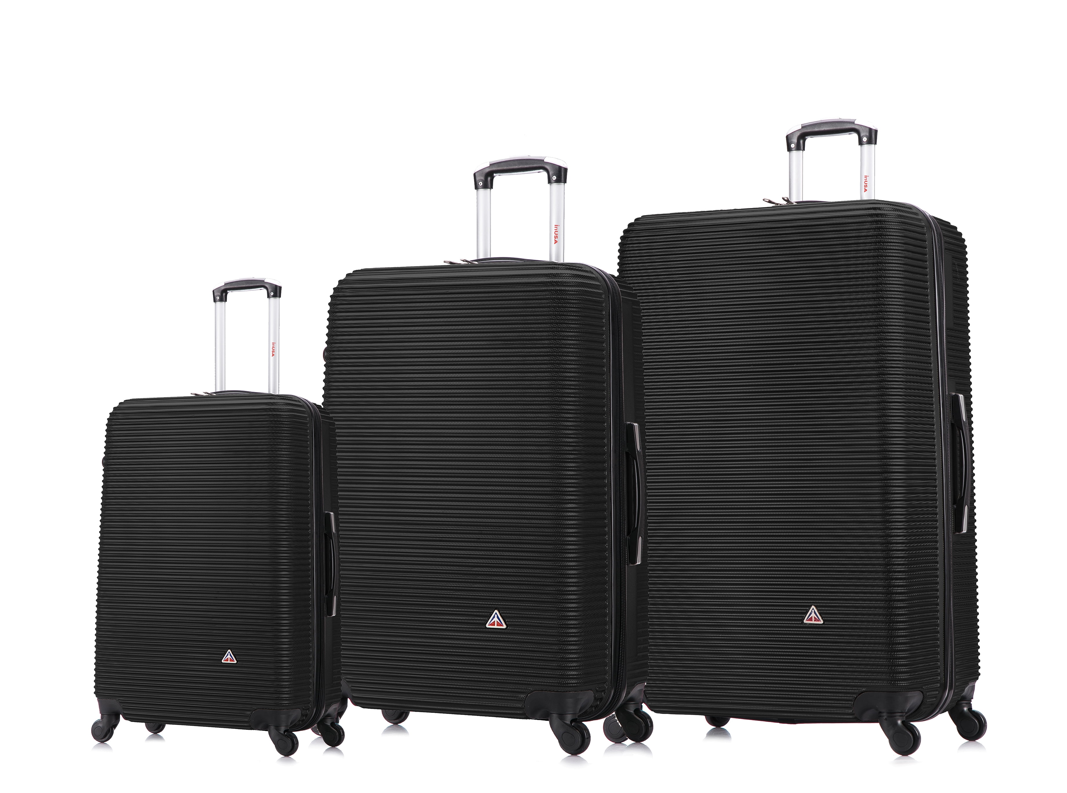 InUSA Royal 3 Piece Hardside Luggage Sets with Spinner Wheels