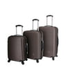 thumbnail image 1 of InUSA Royal 3-Piece Hardside Luggage Sets with Spinner Wheels, Handle, and Trolley, (20"/28"/32"), Brown, 1 of 7