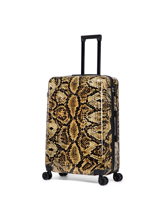 Snake Print 28-Inch Hardside Spinner Luggage Lightweight & TSA Lock