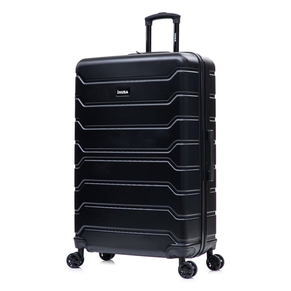 InUSA TREND 32" Extra-Large Hardside Lightweight Luggage with Spinner Wheels, Handle, Trolley, Black
