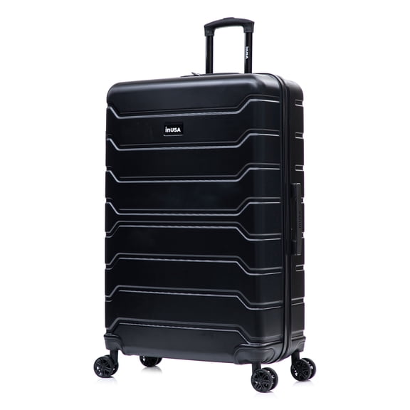 InUSA TREND 32" Extra-Large Hardside Lightweight Luggage with Spinner Wheels, Handle, Trolley, Black