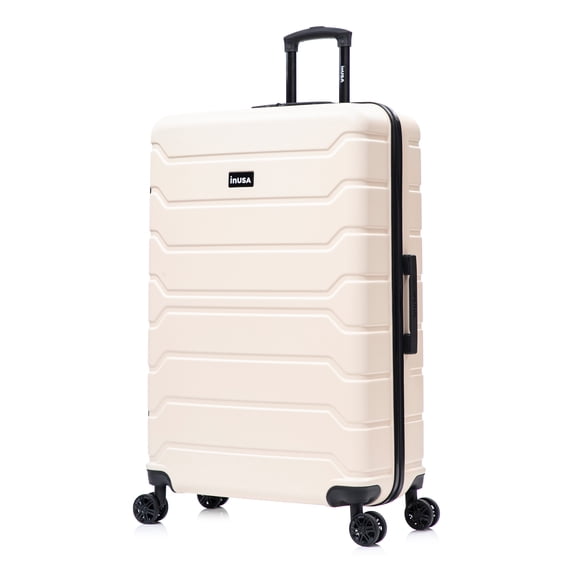 InUSA TREND 32" Extra-Large Hardside Lightweight Luggage with Spinner Wheels, Handle, Trolley, Sand