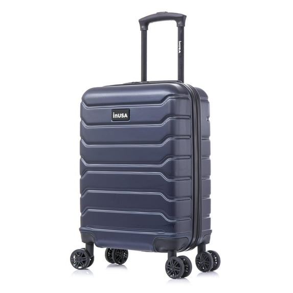 InUSA Trend 20" Hardside Lightweight Luggage with Spinner Wheels, Handle, and Trolley, Blue