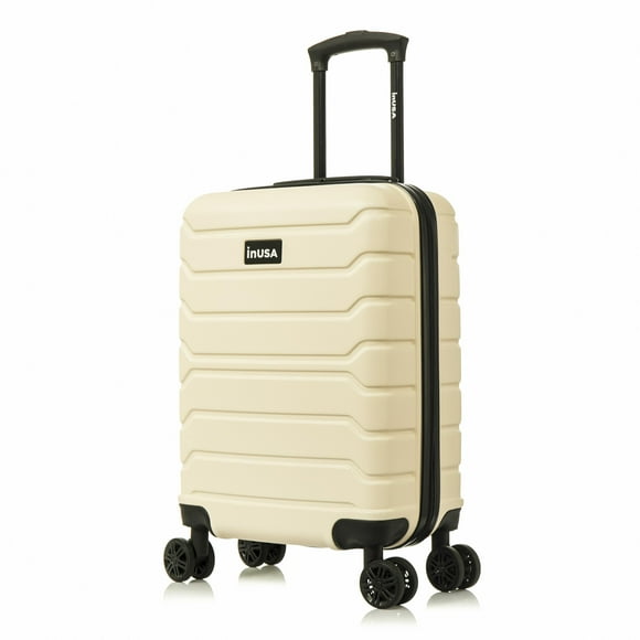InUSA Trend 20" Hardside Lightweight Luggage with Spinner Wheels, Handle, and Trolley, Sand