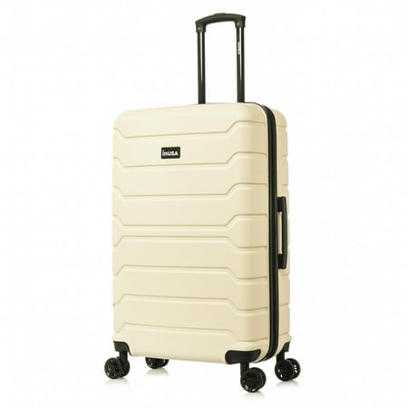 InUSA Trend 28" Hardside Lightweight Luggage with Spinner Wheels, Handle, and Trolley, Sand