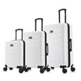 thumbnail image 1 of InUSA Trend 3-Piece Hardside Luggage Sets with Spinner Wheels, Handle, Trolley, (20"/24"/28"), White, 1 of 12