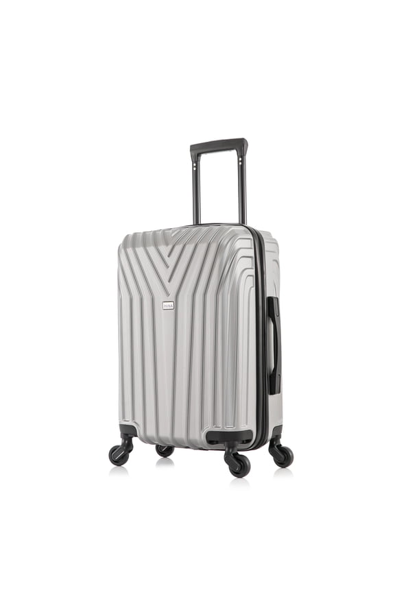 Vasty 20" Hardside Lightweight Luggage with Spinner Wheels, Handle, and Trolley, Gray