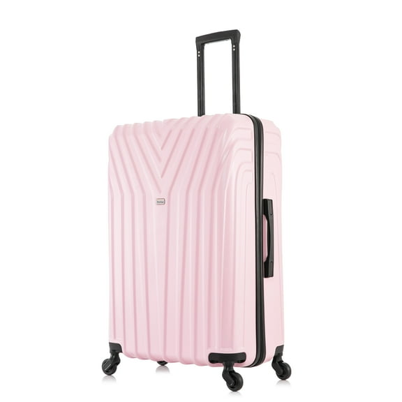 InUSA Vasty 28" Hardside Lightweight Luggage with Spinner Wheels, Handle, and Trolley, Pink