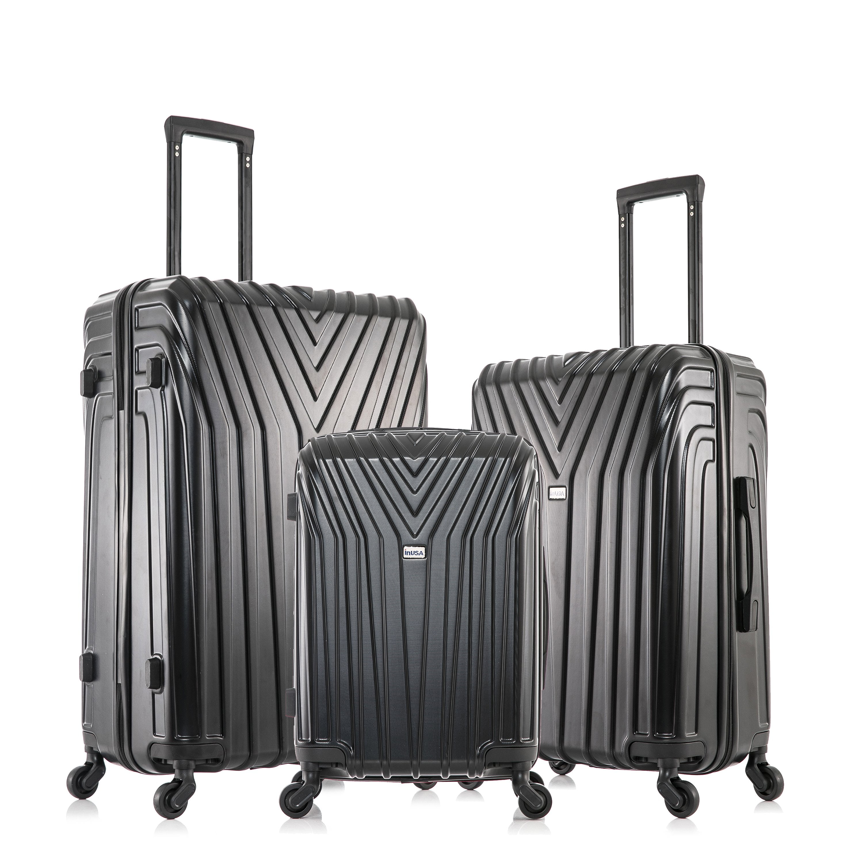 アジュバンセット InUSA Vasty Hardside Spinner Luggage Set, Lightweight Durable