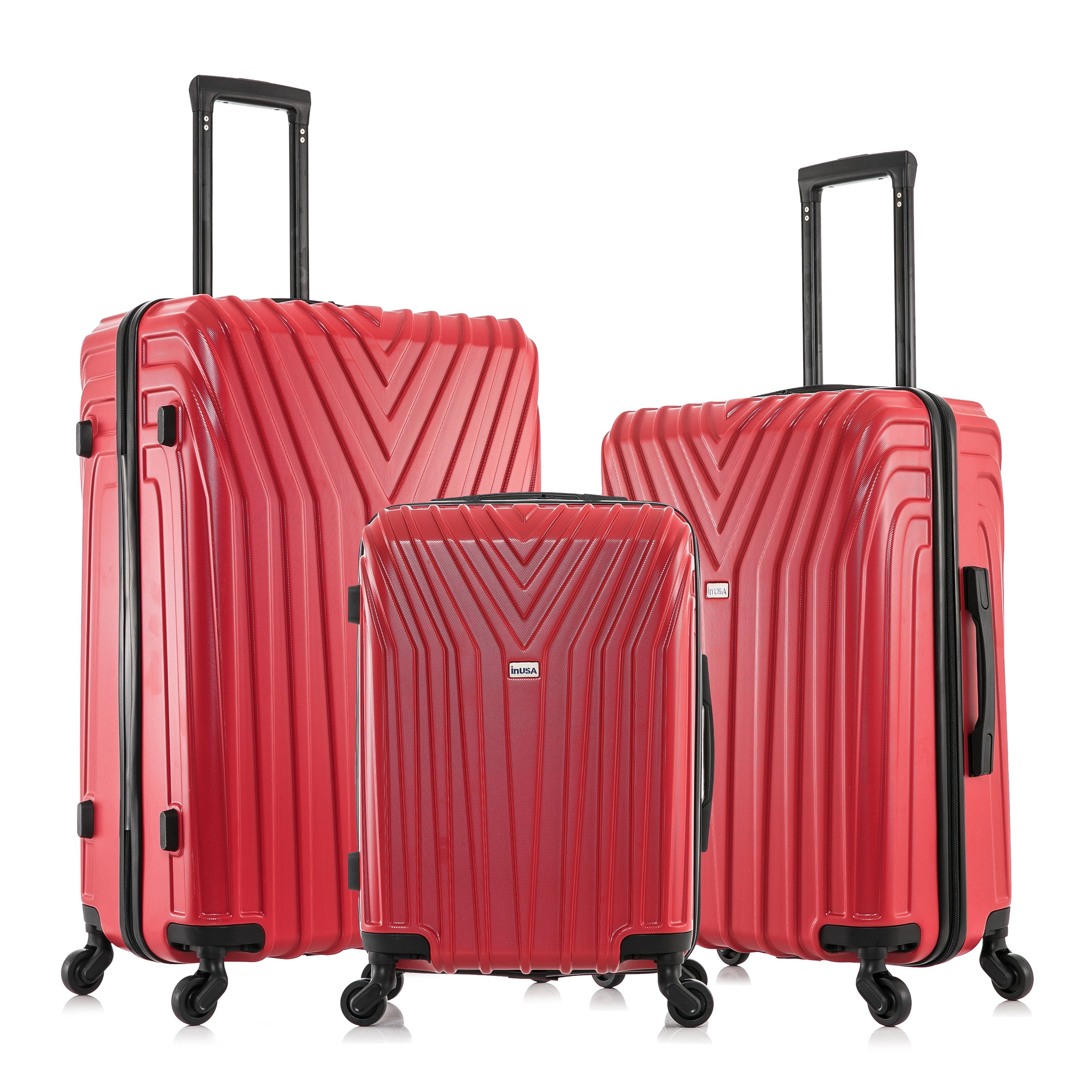 inusa-vasty-3-piece-hardside-luggage-sets-with-spinner-wheels-handle