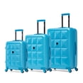 thumbnail image 1 of InUSA Vertex 3-Piece Hardside Spinner Luggage Set 20/24/28-Inch in Teal, 1 of 2