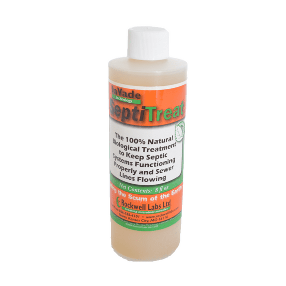 InVade SeptiTreat - Digests Organic Waste - 8 fl oz Bottle by Rockwell Labs