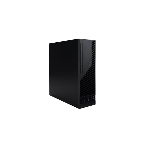 InWin CJ712 8L Ultra Slim Micro-ATX Mini-ITX Small Form Factor Desktop PC Case with 265W Flex ATX Power Supply Pre-Installed, 80mm PWM Fan, USB 3.0 Front Ports, 4 Low-Profile Slots, Black