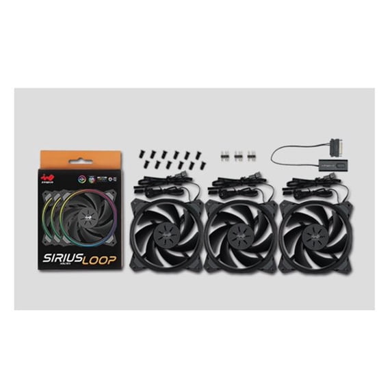 InWin Sirius Loop Addressable RGB Triple Fan Kit 120mm High Performance Cooling Computer Case Fan Cooling